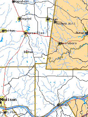 map of Ripley County